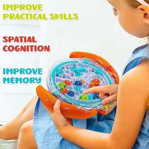 ของเล่นเสริม<span class=keywords><strong>พัฒนา</strong></span>การด้านวิทยาศาสตร์สำหรับเด็ก เกมเขาวงกต<span class=keywords><strong>ลูก</strong></span>บอล 3 มิติ จานเขาวงกต เกมฝึก<span class=keywords><strong>สมอง</strong></span>พกพา เสริมสร้างไอคิว - Product Image 5