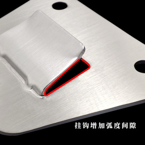 European Style Range Hood Mounting Plate 6x5.4cm Stamped Steel Universal Hook <b>Bracket</b> Accessory - Product Image 2