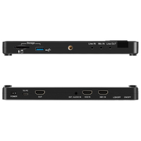 URay 2 canales 4K HDMI Video Recorder Tarjeta de captura Convertir video HDMI a MP4 Grabación para endoscopio 4K60 Tarjeta de captura de video