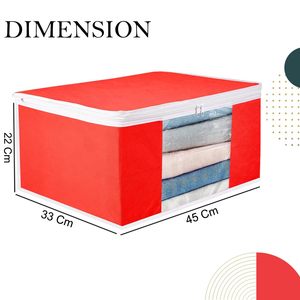 Solid Red Plastic Single Saree Covers With <b>Zip</b> Cover Packing <b>Bags</b> Saree Work Saree Cover For Women In Wholesale Price - Product Image 4