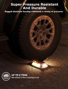 2 Ton Pressure Solar Road Stud <b>Light</b> IP67 Waterproof 10 Color Modes RGB Flashing Die-cast Aluminum Driveway Marker Deck Lamp - Product Image 3