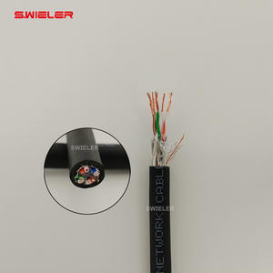 สายแลนแบบยืดหยุ่นสูงสำหรับ <span class=keywords><strong>SF</strong></span> <span class=keywords><strong>UTP</strong></span> <span class=keywords><strong>6</strong></span> Cat6แผงควบคุม DMX Mixer <span class=keywords><strong>SF</strong></span> 24AWG 0.22mm SHIELDED <span class=keywords><strong>sf</strong></span>/<span class=keywords><strong>utp</strong></span> OFC ทำจากทองแดงม้วน100M - Product Image 4