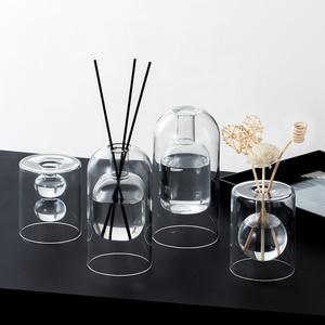 Trong suốt hai lớp kính cho sậy khuếch tán thiết lập hương liệu tinh dầu dễ bay hơi chai mây hộ gia đình khô hương thơm - Product Image 2