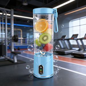 2000mAh USB Rechargeable Portable Juicer One-Touch Operation 550ml 6 Blades Food Grade BPA Free Leak Proof Smoothies Maker - Product Image 2