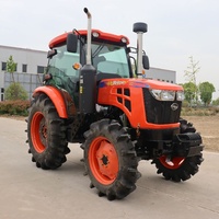 Traktor Diesel Mini/Besar Pertanian 4WD Harga Terbaik 4x4 Mesin YTO Merah Traktor Berjalan 4WD
