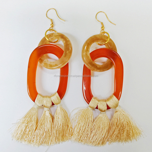 Gancho de pendientes de resina hechos a mano populares para regalo de cumpleaños fiesta fashionwear mujeres - Product Image 6