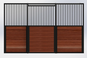 حظيرة مسبقة الصنع مع أكشاك للحصان ، تعريشة وبوابات سياج مجلفنة بالغمس الساخن - Product Image 3