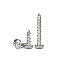 Fabricant M2.5 M3 M4 M5 Vis autotaraudeuses à tête cylindrique en acier inoxydable 304 Torx/Star Drive pour bois, plastique et métal souple