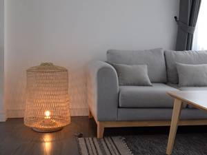 Woven Bamboo <b>Rattan</b> Floor Lamp Standing Light <b>Lantern</b> Basket Natural Rustic Design Boho Home Decor Vietnam Manufacturer Supplier - Product Image 4