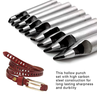 Outils de bricolage en cuir de 16 tailles en acier inoxydable pour le bricolage en cuir