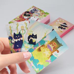 Mystic Meows Tarot Deck Custom Personalized Double-Sided <b>Paper</b> Tarot Cards Custom Design Divination Predictive Oracle Card - Product Image 5