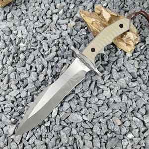 Coltello Stallone Ramb3 <span class=keywords><strong>MK9</strong></span> LS047 con Manico in G10, Acciaio Inossidabile di Alta Qualità, Lunghezza Totale 165mm per Attività all'Aperto, Multiuso, Fai-da-Te, OEM - Product Image 3