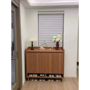 Organizador de Zapatos de Madera Modular Moderno Personalizado, Impermeable, Duradero, a Prueba de Polvo, Independiente, para Espacios Pequeños y Apartamentos - Product Image 3