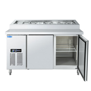 Réfrigérateur à compresseur de <span class=keywords><strong>table</strong></span> 220V, bar à salades, réfrigérateur à pizzas, <span class=keywords><strong>table</strong></span> de préparation de sandwichs, congélateur avec fonction de refroidissement pour l'affichage - Product Image 5
