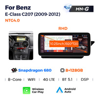 Radio Mobil Mekede Android 13 8+256G Car-Play untuk Benz E-Class C207 NTG4.0 NTG4.5 NTG5.0 Snapdragon 680 Pemutar Dvd