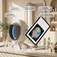 Analyseur de peau intelligent avec scanner facial alimenté par l'IA, écran tactile de 21,5 pouces, stockage en nuage Wi-Fi pour une évaluation cutanée à domicile