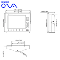 Traceur graphique 12 pouces lcd gps navigateur gps traceur avec carte sim pour Marine