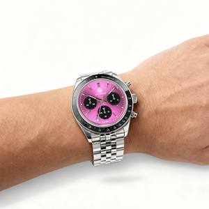 使い捨てメンズ腕時計304ステンレス鋼クォーツ時計高級クロノグラフスポーツクォーツ時計 - Product Image 5