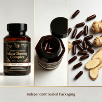 OEM ODM Vente en gros 10000mg Maca Panax Ginseng Capsules végétariennes 60 Capsules Maca Noire Rouge Jaune Tribulus Ashwagandha Complément Alimentaire