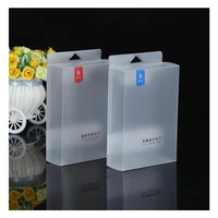 Boîte en plastique transparente PET givrée imprimée sur mesure, emballage transparent pour rouge à lèvres, parfum