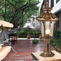 Lampe pilier de jardin de Style européen Antique, éclairage de porte principale