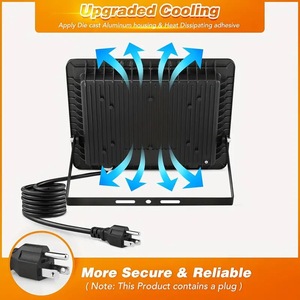 Lámparas LED de Exterior de 100W con Luz Blanca Diurna de 10000lm para Patio Trasero y Garaje WD-165 - Product Image 4