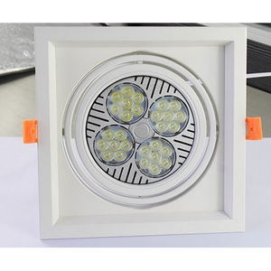 ไฟดาวน์ไลท์ฝังฝ้าเพดานอะลูมิเนียมสีดำ 2 หัว แสงขาวนวล 4100K AC 220V สำหรับเชิงพาณิชย์ IP20 CRI90 ปรับความสว่างได้ - Product Image 2