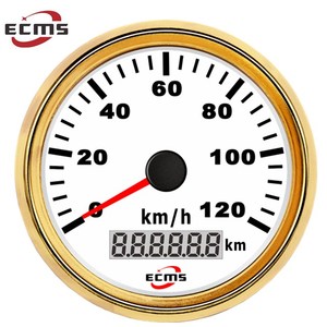 Velocímetro GPS ECMS con Esfera Negra y Bisel Dorado de 85 mm, 0-120 km/h, Medidor <span class=keywords><strong>Defi</strong></span> - Product Image 3