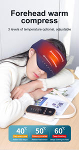 Casque de massage pour la tête et les yeux avec nœuds de massage, 3 vitesses, rechargeable, pour la maison et le bureau, pour soulager la tête et la thérapie de réadaptation - Product Image 4