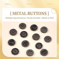 Boutons en métal incrustés de perles brillantes à quatre œillets, placage de qualité supérieure, accessoires de vêtements décoratifs personnalisés, cœur/diamant/étoile