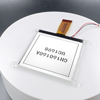 Layar LCD COG Dot Matrix CH160160A-L 160x160, FPC Plug-in, Monokrom, Grafis, dengan Lampu Latar LED dan Lubang Posisi
