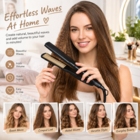 Fer à friser et à onduler les cheveux pour femmes, outil de coiffage professionnel pour des ondulations de plage, des cheveux texturés et du volume