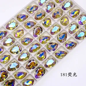 Teardrop Rhinestones Pointed Back K9 Crystal Fancy Stone Wholesale Rhinestone Beads For Jewelry Nail Art Accessories