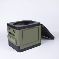 Toilette portable pour le camping, toilette pliante avec couvercle et sac de transport, toilette de voyage pour les situations d'urgence en plein air, toilette pour camping-car et randonnée