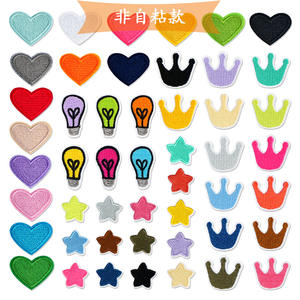 Patch brodé thermocollant en polyester à thème dessin animé, motifs <span class=keywords><strong>bateau</strong></span>, visage souriant, canard, abeille, pour chapeaux, couleur personnalisée - Product Image 2