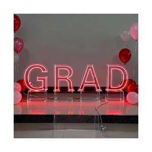 Lumière néon LED géante de 3 pieds 4 pieds, grand numéro, grand panneau lumineux, grand néon, lettre d'amour, pour anniversaire, mariage, événement, fête, fournitures - Product Image 2