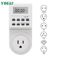 Hochleistungs-Digital-Timer-Steckdose 16A Leistungsstarker Automatischer Zeitschalter für Klimaanlage und Warmwasserbereiter