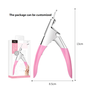 Vente chaude meilleur prix U En Forme de Bord Français Ongle Cutter Manucure Faux Nail Art Clipper/ Cutter/Pince/Ciseaux/Trimmer
