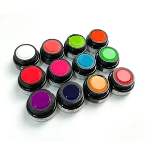 8g Fluorescence High Viscosity No Sticky Customized Logo Private Label Nail Art Extension Solid Build Gel Polish