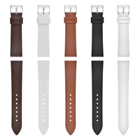 Echtes Leder Uhrenarmband 22mm 20mm Maßgefertigte Uhrenarmbänder aus Leder Glatt für AP Garmin Smartwatch