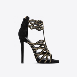 Nuovi <span class=keywords><strong>Sandali</strong></span> da <span class=keywords><strong>Donna</strong></span> 2021 con Tacco Alto, Punta Aperta, Design Traforato con Diamanti, Sexy Piattaforma Estiva, Stile Alto per Esterni - Product Image 6