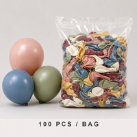 Ballons en latex satiné mat de 12 pouces, 100 pièces par sac, 2,8 g, couleur unie épaissie pour décoration d'arche de mariage et de fête d'anniversaire