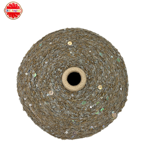 Hilo de lentejuelas de lazo degradado súper suave, nuevo, colorido, teñido, de lana, acrílico, nailon, poliéster, ecológico, reciclado, de alta calidad. - Product Image 3