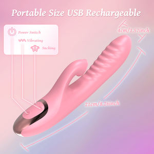 <span class=keywords><strong>2</strong></span> in 1 seks orgasme ganda G Spo stimulasi kelinci <span class=keywords><strong>Vibrator</strong></span> silikon medis klitoris mengisap dildo Wanita mainan dewasa untuk pasangan - Product Image 5