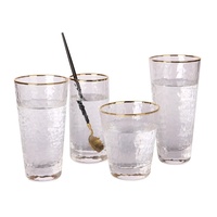 Ensemble de verres à eau transparente pour jus de fruits, cocktails, vin, bière et eau