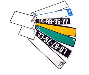 Placa decorativa para matrícula de motocicleta, Logo personalizado, Retro, Color, decoración - Product Image 5