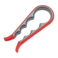Silicone Jar Opener Gripper Pad - 3Pcs Nonslip Bottle Rubber Red