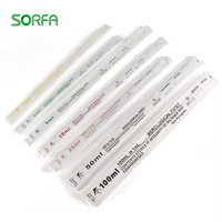 Pipettes sérologiques jetables transparentes de haute qualité 10 ml Pipette sérologique en plastique de laboratoire