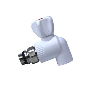 Acier inoxydable blanc de haute qualité de valve d'angle de <span class=keywords><strong>radiateur</strong></span> de garnitures de tuyau de PPR - Product Image 1