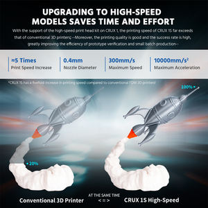 Impresora 3D FDM Crux 1S de Fibra de Carbono, ODM/OEM, 180*180*180mm, Impresora de Escritorio - Product Image 2